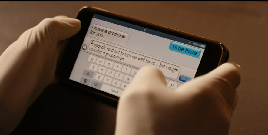 Professor T texts Christina
