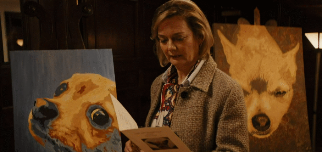 Ingrid at the art exhibition (Professor T Episode 4)